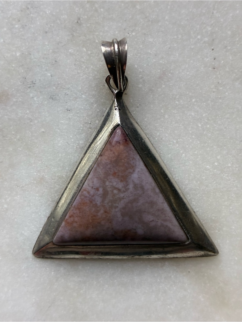 Triangle Purple Jade Pendant